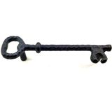 Antika Tarz Dekoratif Pirinç Anahtar Şeklinde Kapı Çekme Kolu, Mobilya, Sandık, Kutu Kulbu - 128MM, - 0 - Siyah