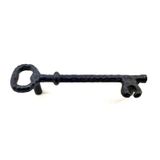 Antika Tarz Dekoratif Pirinç Anahtar Şeklinde Kapı Çekme Kolu, Mobilya, Sandık, Kutu Kulbu - 128mm, Oksit FRTKGT55TK-TK-CNT-ATDSAKKO