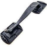 Antika Tarz Dekoratif Pirinç Ayak Tip Büyük Kapı Çekme Kolu - 220X50MM, Oksit Midastech