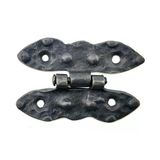 Antika Tarz Dekoratif Pirinç Bodur Menteşe - 75X50 Mm, Oksit Vitrin