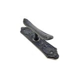 Antika Tarz Dekoratif Pirinç Çiçekli Pencere Kolu - 165x38 Mm, Oksit FRTKGT55TK-TK-CNT-ATDPCPKO