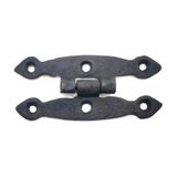 Antika Tarz Dekoratif Pirinç Dar Menteşe - 75x39 mm, Oksit