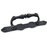 Antika Tarz Dekoratif Pirinç Dar Yan Çekme Kapı Kolu - 225X37 Mm, Oksit Midastech