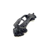 Antika Tarz Dekoratif Pirinç Doğa Kapı Tokmağı, Taktak - 205x73 Mm, Oksit FRTKGT55TK-TK-CNT-ATDDPKTO