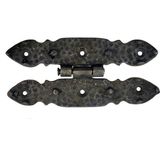 Antika Tarz Dekoratif Pirinç Düğmeli Menteşe - 142X69 Mm, Oksit - Renkli