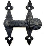 Antika Tarz Dekoratif Pirinç Kapı, Pencere Mandalı - 82X65 Mm, Oksit - Renkli