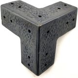 Antika Tarz Dekoratif Pirinç Köşe Gönye - 68X68 Mm, Oksit - 1 Ay