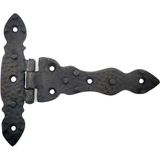 Antika Tarz Dekoratif Pirinç Kuyruklu Düğmeli Menteşe No2 - 138X167 Mm, Oksit Midastech - Çok Renkli