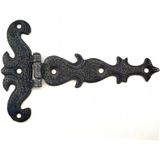 Antika Tarz Dekoratif Pirinç Kuyruklu Kelebek Menteşe - 94X147 Mm, Oksit - Renkli