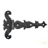 Antika Tarz Dekoratif Pirinç Kuyruklu Kelebek Menteşe - 94x147 mm, Oksit