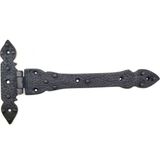 Antika Tarz Dekoratif Pirinç Kuyruklu Lale Menteşe - 147X193 Mm, Oksit - Renkli