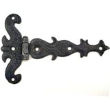 Antika Tarz Dekoratif Pirinç Kuyruklu Menteşe - 94X147 Mm, Oksit - 02 - Gri