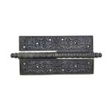 Antika Tarz Dekoratif Pirinç Lüks Okka Menteşe - 20cm, Oksit