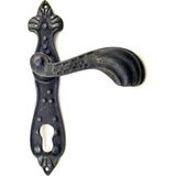 Antika Tarz Dekoratif Pirinç Mevlana Banyo Kapı Kolu - 228X48 Mm, Oksit - standart