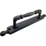 Antika Tarz Dekoratif Pirinç Misket Çekme Kapı Kolu - 223X33 Mm, Oksit - Lisinya