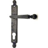 Antika Tarz Dekoratif Pirinç Misket Oda Kapı Kolu - 245X34 Mm, Oksit - 245 x 34 mm