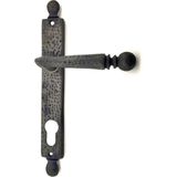 Antika Tarz Dekoratif Pirinç Misket Oda Kapı Kolu - 245X34 Mm, Oksit - Lisinya