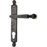Antika Tarz Dekoratif Pirinç Misket Oda Kapı Kolu - 245X34 Mm, Oksit - standart