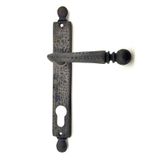 Antika Tarz Dekoratif Pirinç Misket Wc Banyo Kapı Kolu - 245x34 Mm, Oksit FRTKGT55TK-TK-CNT-ATDPMKOB