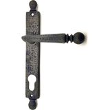 Antika Tarz Dekoratif Pirinç Misket WC Banyo Kapı Kolu - 245x34 mm, Oksit