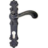 Antika Tarz Dekoratif Pirinç Okyanus Oda Kapı Kolu - 230X46 Mm, Oksit - Lisinya