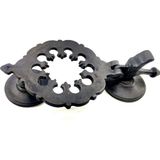 Antika Tarz Dekoratif Pirinç Osmanlı Kapı Tokmağı, Taktak - 265X75MM, Oksit Midastech