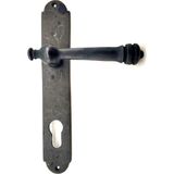 Antika Tarz Dekoratif Pirinç Taşra Banyo Kapı Kolu - 220X35 Mm, Oksit - Renkli - 1