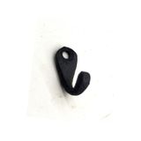 Antika Tarz Dekoratif Pirinç Tekli Mini Askı - 27x11 mm, Oksit