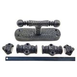 Antika Tarz Dekoratif Pirinç Üstten İspanyolet - 133X40 Mm, Oksit Tg-1395 340284