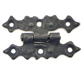 Antika Tarz Dekoratif Pirinç Yıldız Menteşe - 63X36 Mm, Oksit - 1 Ay