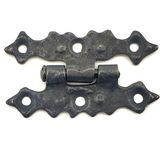 Antika Tarz Dekoratif Pirinç Yıldız Menteşe - 63X36 Mm, Oksit - Lisinya