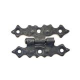 Antika Tarz Dekoratif Pirinç Yıldız Menteşe - 63x36 Mm, Oksit