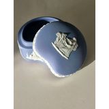 Antika Wedgwood Jasperware Mitolojik Desenli Bisküvi Porselen Dekoratif Mücevher Kutusu/Trinket Box