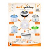 Antikapetshop Aquata - Kedi Köpek Su Pınarı Yedek Filtre 4 adet