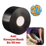 Antikorozyon Bandı 170 Mikron Metal Boru Pas Önleme İzolasyon Sarma Bant 50 Mm X 27.5 Metre 1 Adet
