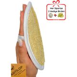 Antilop Doğal Kabak Kesesi Lif Selülite Batık ve Sivilcelere Son (Vucut Bakım Banyo Duş Peeling Lif Temizlik ) - Oval Doğal Kabak Lifi