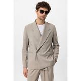Antioch Bej Kruvaze Kapama Fleto Cepli Erkek Blazer Ceket