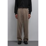 Antioch Bej Relax Fit Baggy Pilili Erkek Pantolon