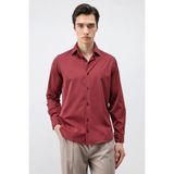 Antioch Bordo Comfort Slim Erkek Gömlek