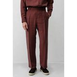 Antioch Bordo Lyocell Relaxed Fit Pileli Erkek Pantolon