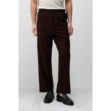 Antioch Bordo Pileli Relaxed Fit Erkek Pantolon - XL