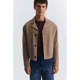 Antioch Crop Fit Suni Süet Ceket - Vizon - L