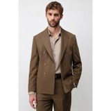 Antioch Haki Kruvaze Relaxed Fit Erkek Blazer Ceket - M