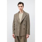 Antioch Haki Relax Fit Kruvaze Erkek Blazer Ceket - XL