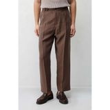 Antioch Kahve Lyocell Relaxed Fit Pileli Erkek Pantolon