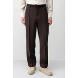 Antioch Kahve Pileli Relaxed Fit Erkek Pantolon - S