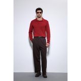 Antioch Kırmızı Polo Yaka Basic Erkek Kazak - XL
