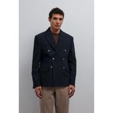 Antioch Lacivert Kruvaze Erkek Blazer Ceket - S