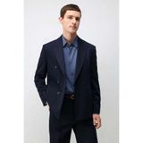 Antioch Lacivert Kruvaze Relaxed Fit Erkek Blazer Ceket