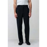 Antioch Lacivert Pileli Relaxed Fit Erkek Pantolon